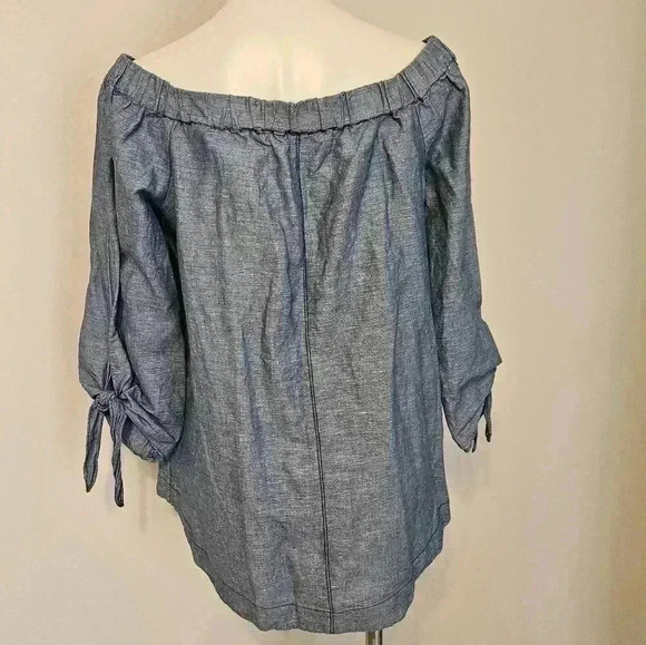 Free People off the shoulder Top Size Medium EUC - Picture 5 of 11
